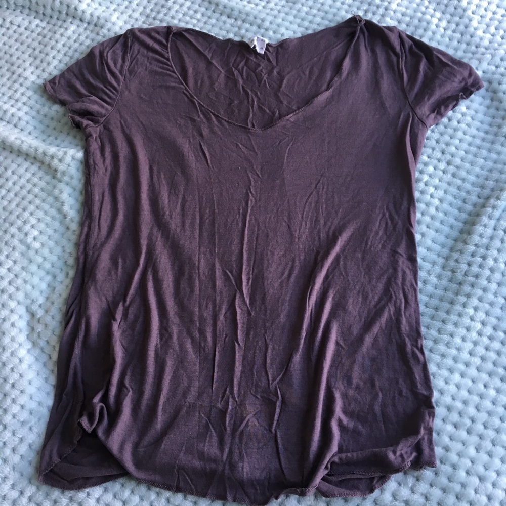 dusty purple comfy tee